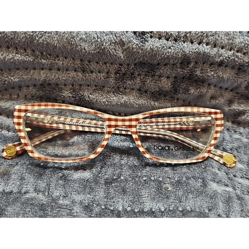 DOLCE & GABBANA 1216 1882 BROWN AUTHENTIC EYEGLASSES 50-16-135